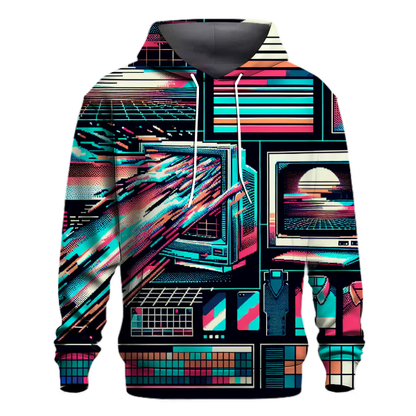 Retro Tech Glitch Hoodie