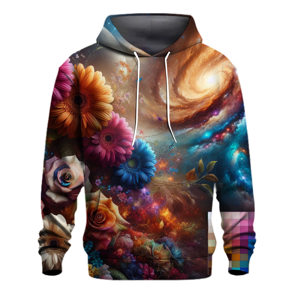 Cosmic Floral Harmony Hoodie