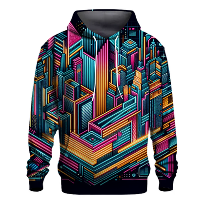 Urban Neon Design Hoodie Pullover Hoodies