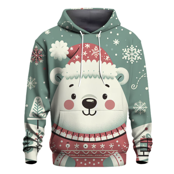 Polar Bear Holiday Cheer Hoodie