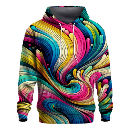 Electric Color Wave Hoodie