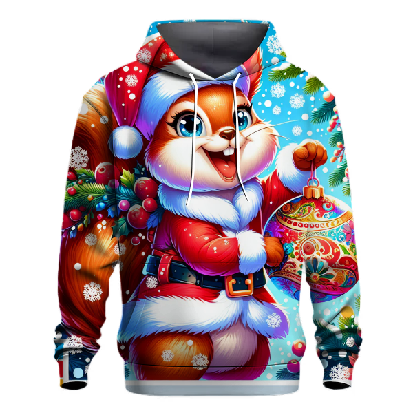 Merry Christmas Squirrel Hoodie