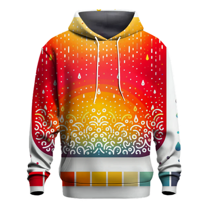 Radiant Rainbow Splash Hoodie