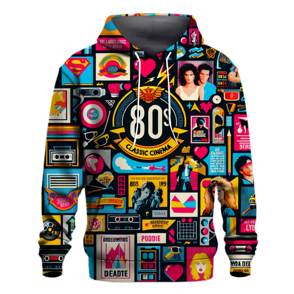 Classic 80s Film Collage Hoodie