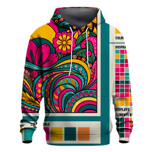 Funky Floral Harmony Hoodie