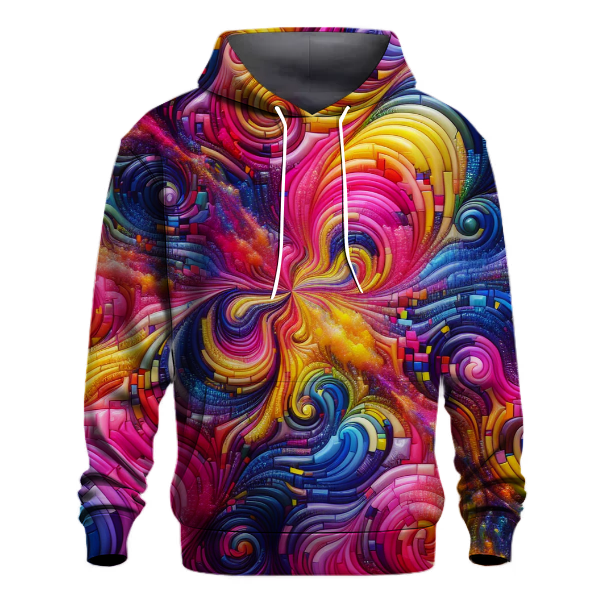 Electric Rainbow Tie-Dye Hoodie