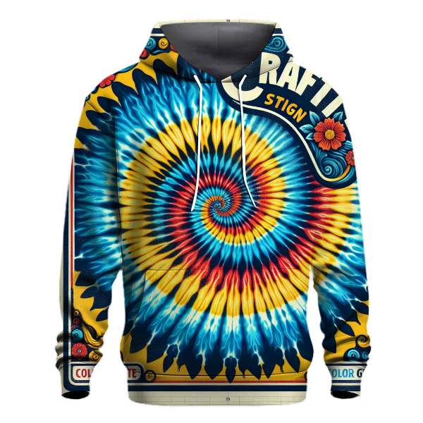 Bold Tie-Dye Spiral Hoodie