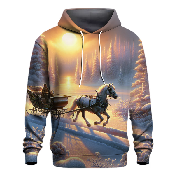 Frosty Morning Sleigh Ride Hoodie Pullover Hoodies