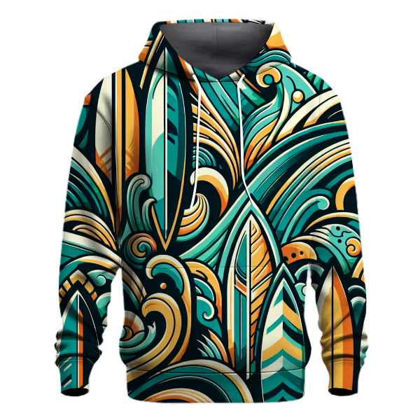 Retro Surfing Adventure Hoodie