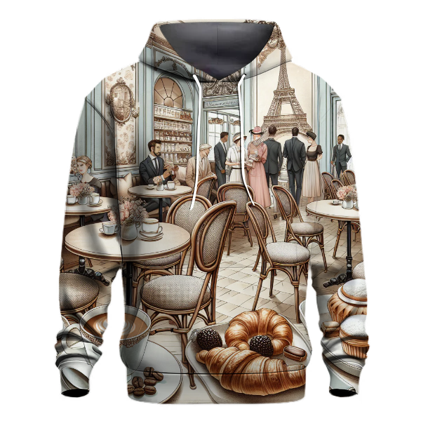 Chic Parisian Café Hoodie