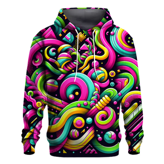 Electric Pop Patterns Hoodie