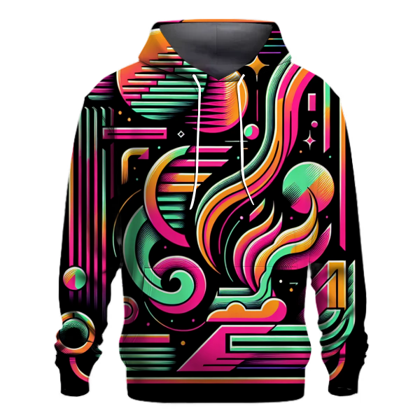 Groovy Graphic Explosion Hoodie