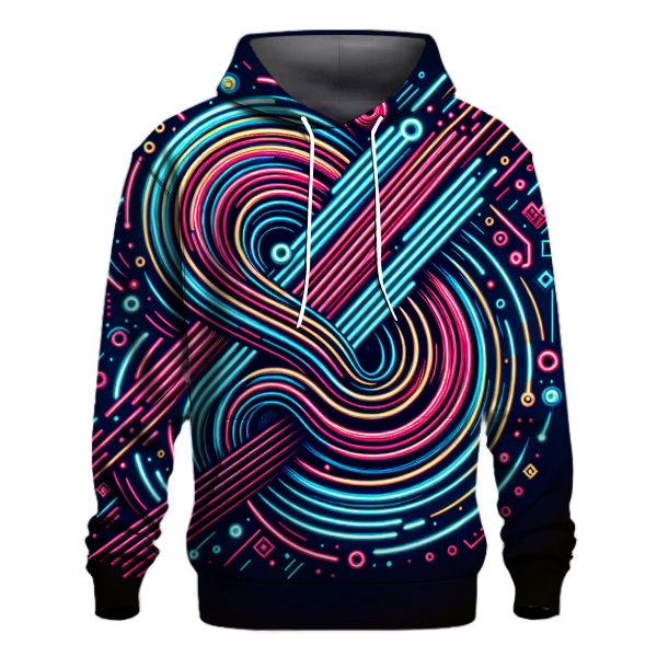 Retro Electro Design Hoodie Custom Hoodies