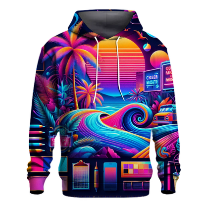 Vibrant Miami Nights Hoodie