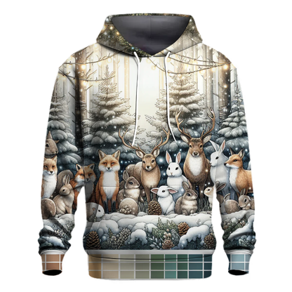 Festive Forest Creatures Hoodie