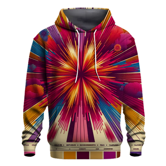 Radiant Retro Rays Hoodie