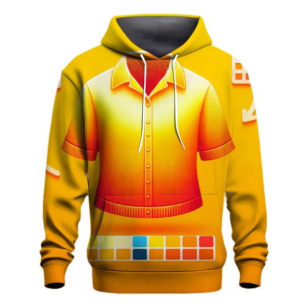 Radiant Citrus Splash Hoodie