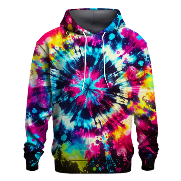 Electric Neon Tie-Dye Hoodie