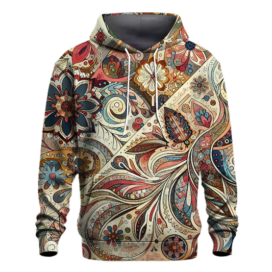 Folk Art Floral Delight Hoodie