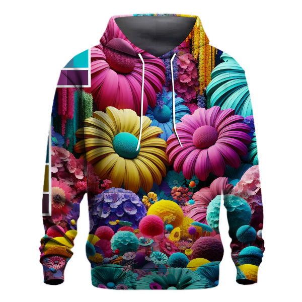 Whimsical Flower Garden Hoodie