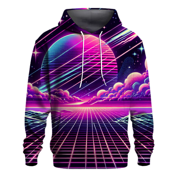 Cosmic Synthwave Voyage Hoodie