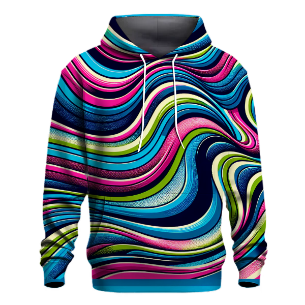 Wave Pattern Hoodie