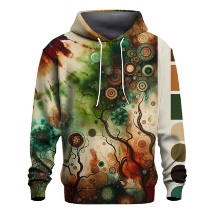 Whimsical Woodland Tie-Dye Hoodie