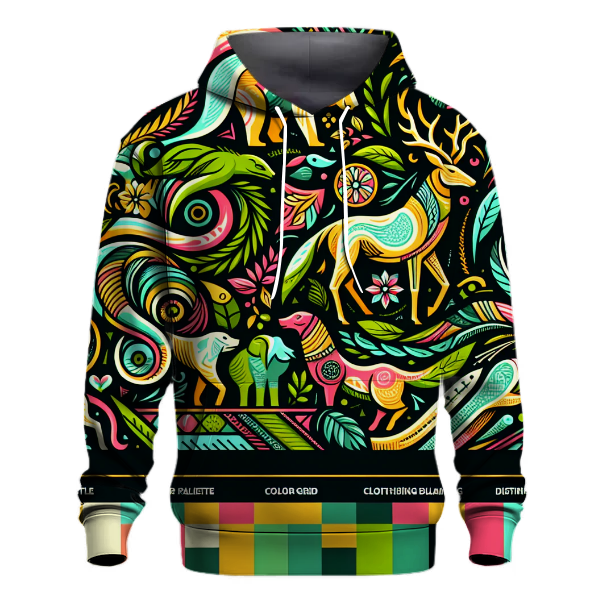 Neon Safari Adventure Hoodie