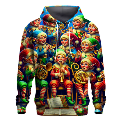 Christmas Cheer Elf Band Hoodie