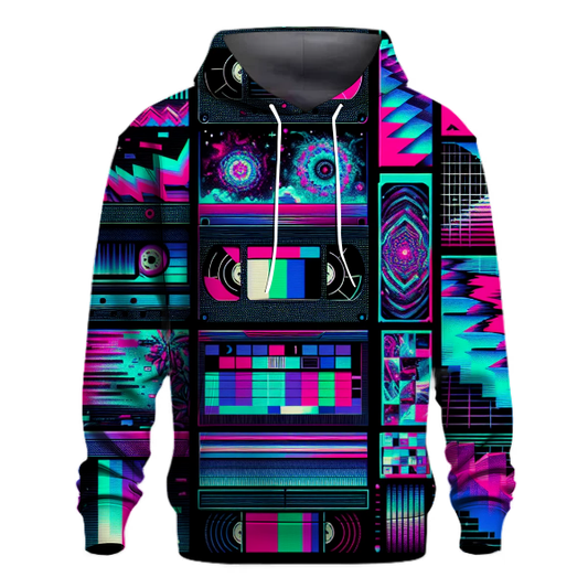 Vhs Retro Glitch Hoodie Hoodies Fashion