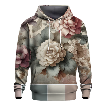 Retro Floral Elegance Hoodie