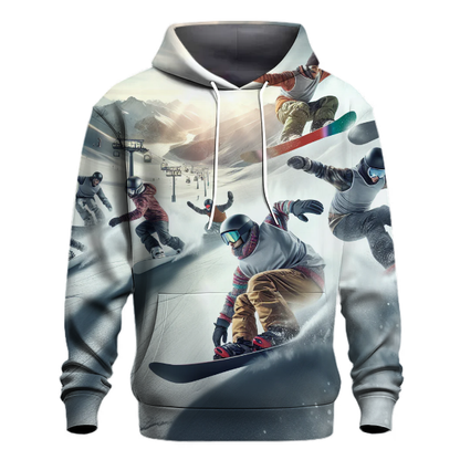 Snowboarding Slalom Hoodie