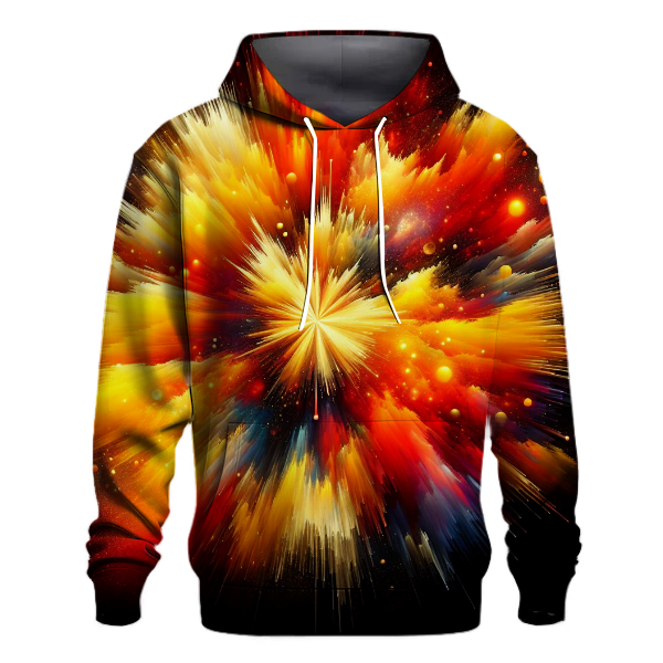 Radiant Starburst Tie-dye Design Hoodie