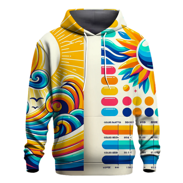 Funky Sunshine Waves Hoodie