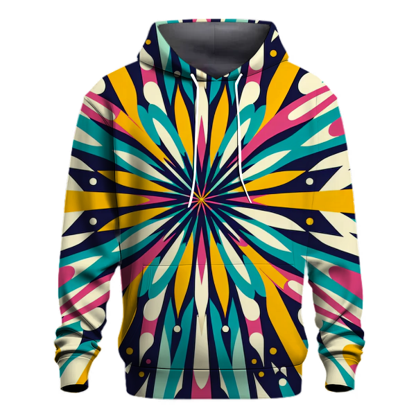 Groovy Starburst Design Hoodie