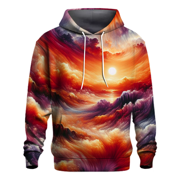 Electric Sunset Splash Hoodie