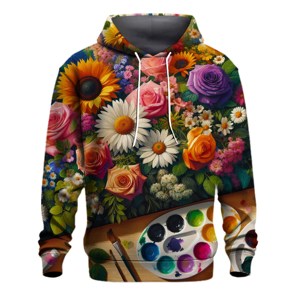 Radiant Floral Dreamscape Hoodie