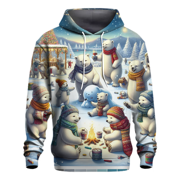 Cozy Polar Bear Friends Hoodie