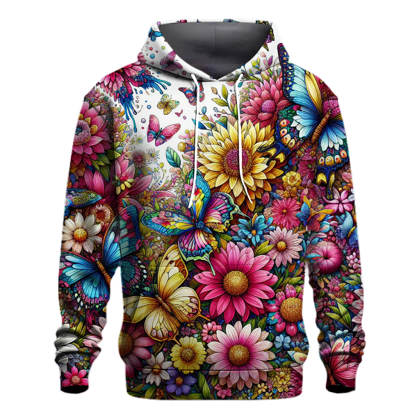 Vibrant Butterfly Dance Hoodie