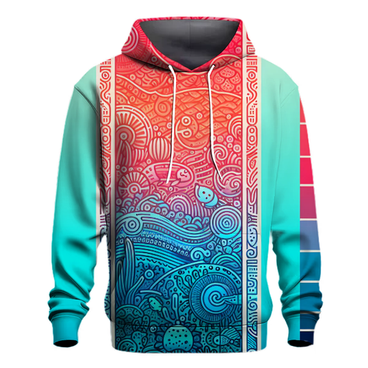 Coral Splash Hoodie