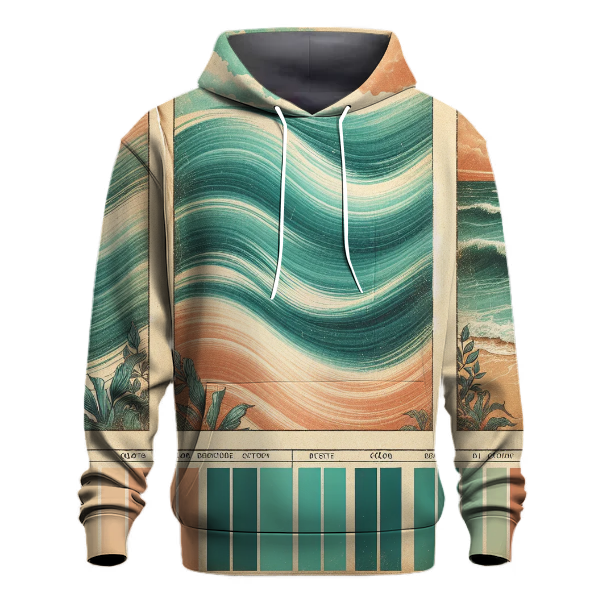 Vintage Ocean Waves Hoodie