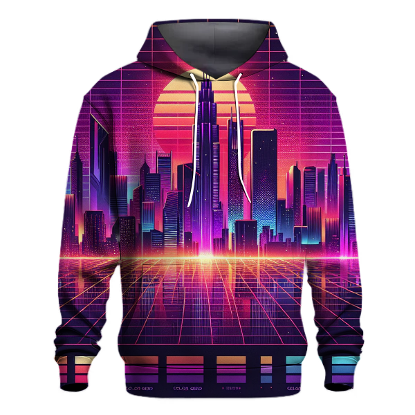 Futuristic Synthwave City Hoodie