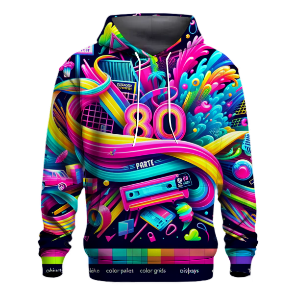 80s Neon Explosion Hoodie