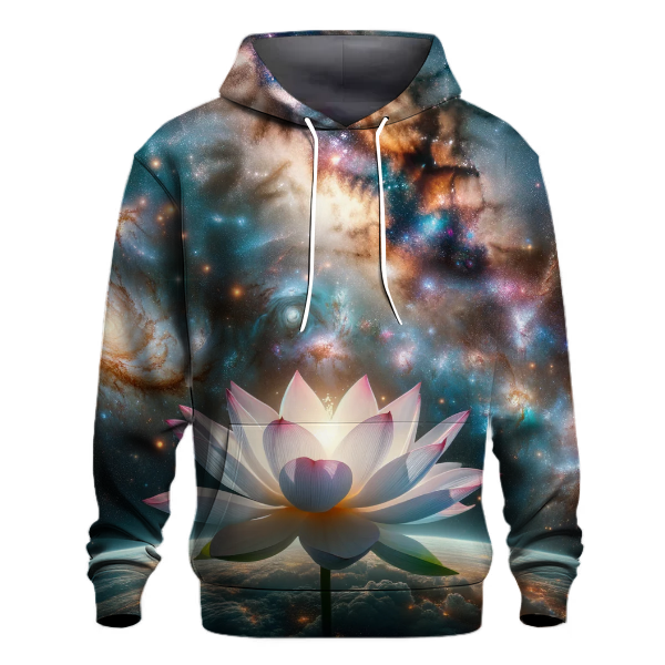 Cosmic Lotus Flower Hoodie