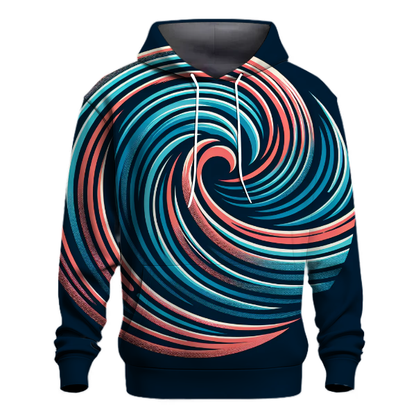 Energizing Sports Wave Pattern Hoodie