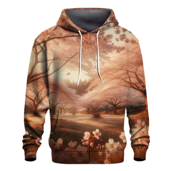 Serene Cherry Blossom Grove Hoodie