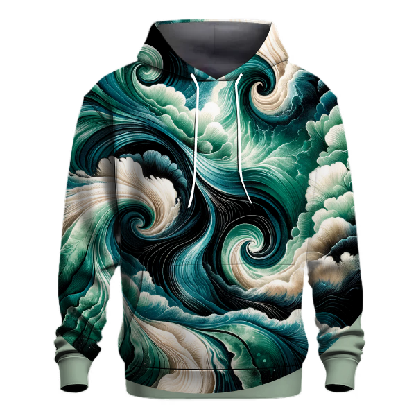 Mystic Emerald Tides Hoodie