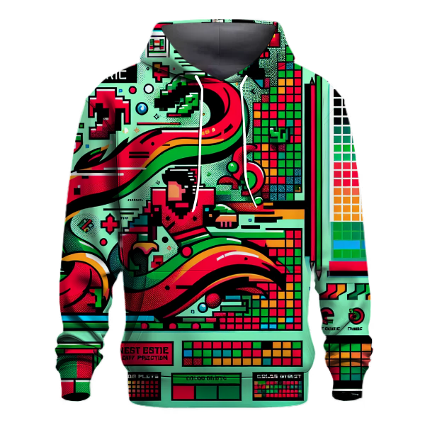 Classic 80s Arcade Frenzy Hoodie