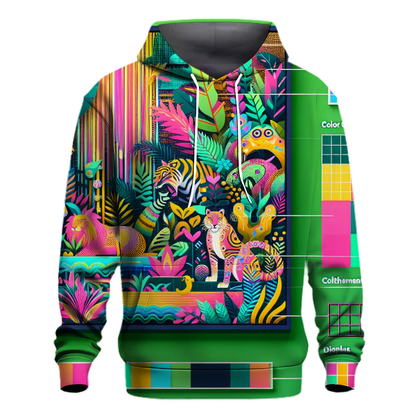 Neon Jungle Safari Hoodie