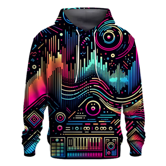 Neon Waveforms Hoodie